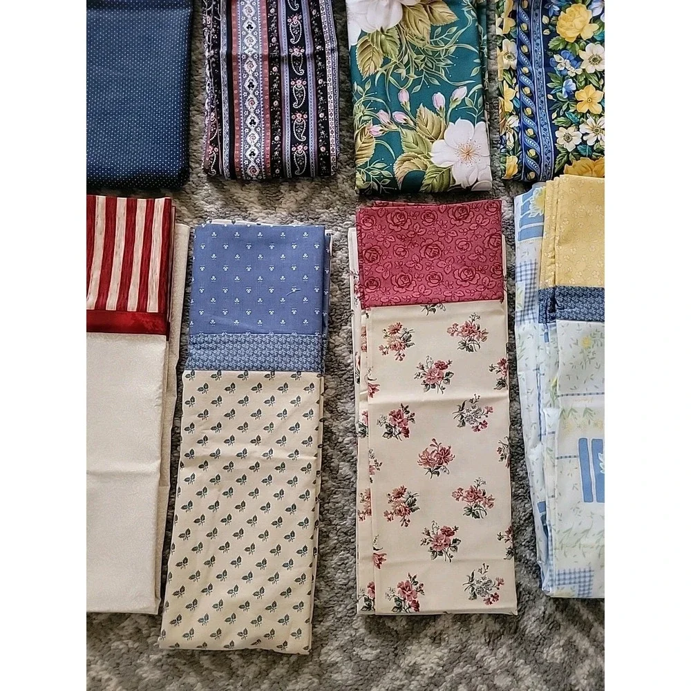 LOT of 12 NEW Handcrafted PILLOW CASES Flowers Paisley Theme